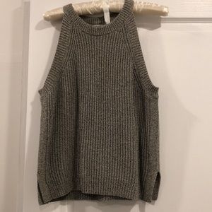 Madewell Knit Top in Gray, Size M